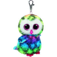 TY BEANIE BOOS OWEN MULTICOLOUR OWL CLIP