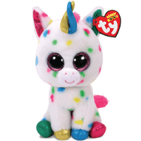 TY BEANIE BOOS HARMONIE SPECKLED UNICORN CLIP