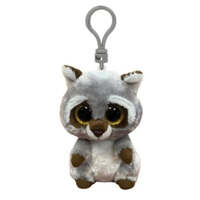 TY BEANIE BOOS OAKIE RACCOON GREY CLIP