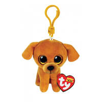 TY BEANIE BOOS ZUZU TAN DOG PLUSH CLIP