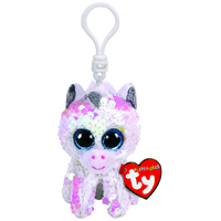 TY BEANIE BOOS FLIPPABLES DIAMOND UNICORN CLIP