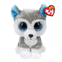 TY BEANIE BOOS SLUSH GREY/WHITE HUSKY REGULAR