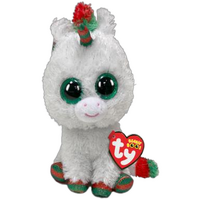 TY BEANIE BOOS SNOWFALL UNICORN XMAS REGULAR