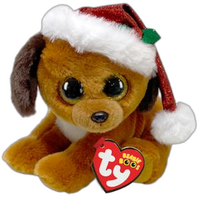 TY BEANIE BOOS HOWLIDAYS XMAS DOG WITH HAT REGULAR