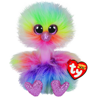 TY BEANIE BOOS ASHA PASTEL MULTICOLOUR OSTRICH REGULAR