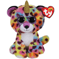 TY BEANIE BOOS GISELLE LEOPARD WITH HORN REGULAR