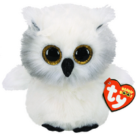 TY BEANIE BOOS AUSTIN WHITE OWL REGULAR