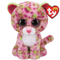 TY BEANIE BOOS LAINEY PINK LEOPARD REGULAR