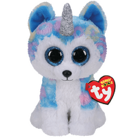 TY BEANIE BOOS HELENA HUSKY WITH HORN REGULAR