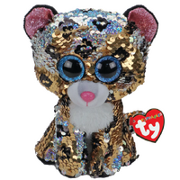 TY BEANIE BOOS FLIPPABLES STERLING LEOPARD REGULAR