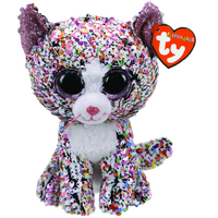 TY BEANIE BOOS FLIPPABLES CONFETTI CAT REGULAR