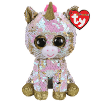 TY BEANIE BOOS FLIPPABLES FANTASIA UNICORN REGULAR