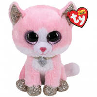 TY BEANIE BOOS FIONA CAT PINK REGULAR PLUSH