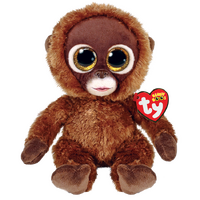 TY BEANIE BOOS BROWN MONKEY CHESSIE REGULAR