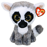 TY BEANIE BOOS LINUS THE LEMUR MEDIUM