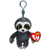 TY BEANIE BOOS DANGLER GREY SLOTH CLIP