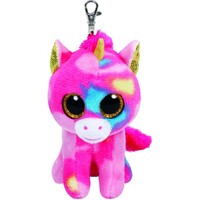 TY BEANIE BOOS FANTASIA MULTICOLOUR UNICORN CLIP