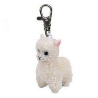 TY BEANIE BABIES LILY CREAM LAMA CLIP