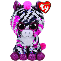 TY BEANIE BOOS FLIPPABLES ZOEY ZEBRA REGULAR