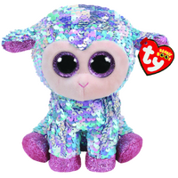 TY BEANIE BOOS FLIPPABLES TULIP PASTEL MULTICOLOURED LAMB REGULAR