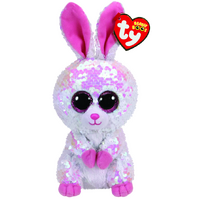 TY BEANIE BOOS FLIPPABLES BONNIE WHITE BUNNY REGULAR