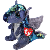 TY BEANIE BOOS FLIPPABLES KATE DRAGON MEDIUM