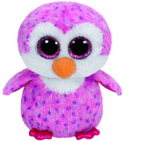 TY BEANIE BOOS GLIDER PINK PENGUIN MEDIUM