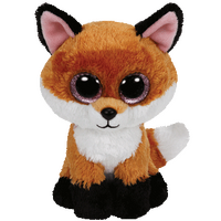 TY BEANIE BOOS SLICK BROWN FOX MEDIUM