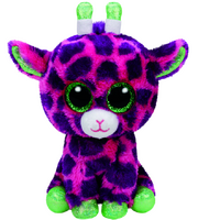 TY BEANIE BOOS GILBERT PINK GIRRAFE MEDIUM