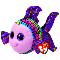 TY BEANIE BOOS FLIPPY THE MULTICOLOURED FISH MEDIUM