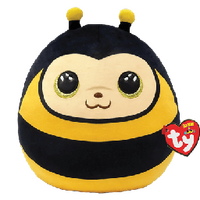 TY SQUISHY BEANIES ZINGER BEE 25CM SQUISH PLUSH