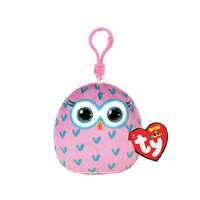 TY SQUISHY BEANIES WINKS OWL SQUISH CLIP