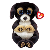 TY BEANIE BELLIES RANGER BLACK DOG REGULAR PLUSH