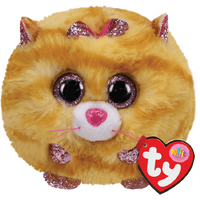 TY BEANIE BALLS TABITHA YELLOW CAT BALL