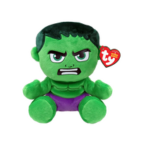 TY ORIGINAL BEANIE BABIES MARVEL HULK REGULAR SOFT PLUSH