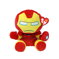 TY ORIGINAL BEANIE BABIES MARVEL IRON MAN REGULAR SOFT PLUSH