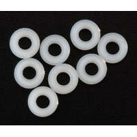 DU-BRO 637 NO 8 NYLON FLAT WASHERS 8 PC PER PACK