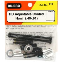 DU-BRO 912 HD ADJUSTABLE CONTROL HORN .40 - .90