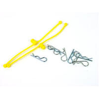 DU-BRO 2247 BODY KLIP RETAINER YELLOW CLIP HOLDER 2 PACK DUBRO CLIP