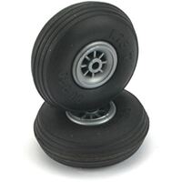 DU-BRO 175T 1-3/4IN DIA LOW BOUNCE  TREADED WHEELS