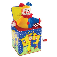 SCHYLLING MUSICAL  JESTER JACK IN THE BOX CLASSIC TIN 16 X 15CM