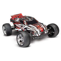 TRAXXAS 37054-1 RTR RUSTLER WITH XL-5 ESC RED WITH DC CHARGER AND BATTERY