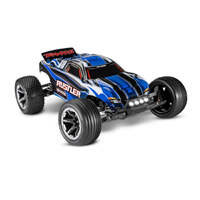 TRAXXAS 37054-61 RUSTLER WITH XL-5 ESC AND LED LIGHTS BLUE READY TO RUN RC CAR