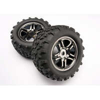 TRAXXAS 4983A WHEELS AND TYRES T-MAXX 17MM