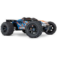 TRAXXAS 56086-4 ORANGE E-REVO BRUSHLESS 1/10 SCALE WITH TSM E REVO - BATTERY AND CHARGER NOT INCLUDED