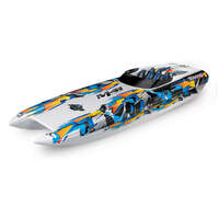 TRAXXAS 57046-4 DCB M41 ORANGE WIDEBODY BOAT 80 PLUS KPH