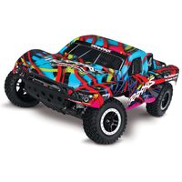 TRAXXAS 58076-4 SLASH VXL 2WD HAWAIIAN BRUSHLESS VELINEON TQI 2.4G BATTERY AND CHARGER NOT INCLUDED