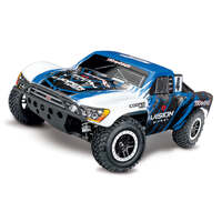 TRAXXAS 58034-1 SLASH VISION BLUE 1/10 SHORT COURSE TRUCK BATTERY AND CHARGER INCLUDED