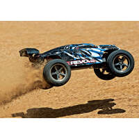 TRAXXAS 71076-3 E-REVO VXL 1/16 BRUSHLESS R/C SILVER BLACK AND BLUE