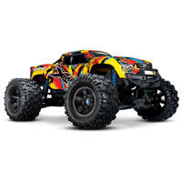 TRAXXAS X-MAXX 77086-4 MONSTER TRUCK 4X4 1/6 SCALE COLOUR SOLAR FLARE - BATTERIES AND CHARGER NOT INCLUDED